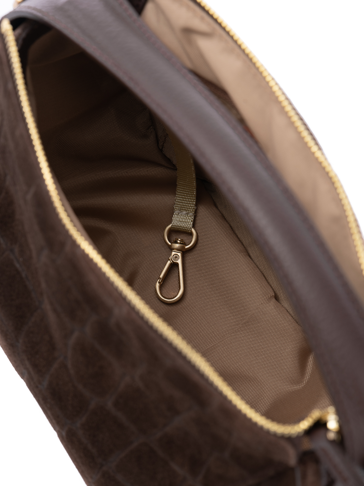 PENELOPE 2 zamsz czekoladowy croco skórzana torebka damska listonoszka torba na ramię.jpg