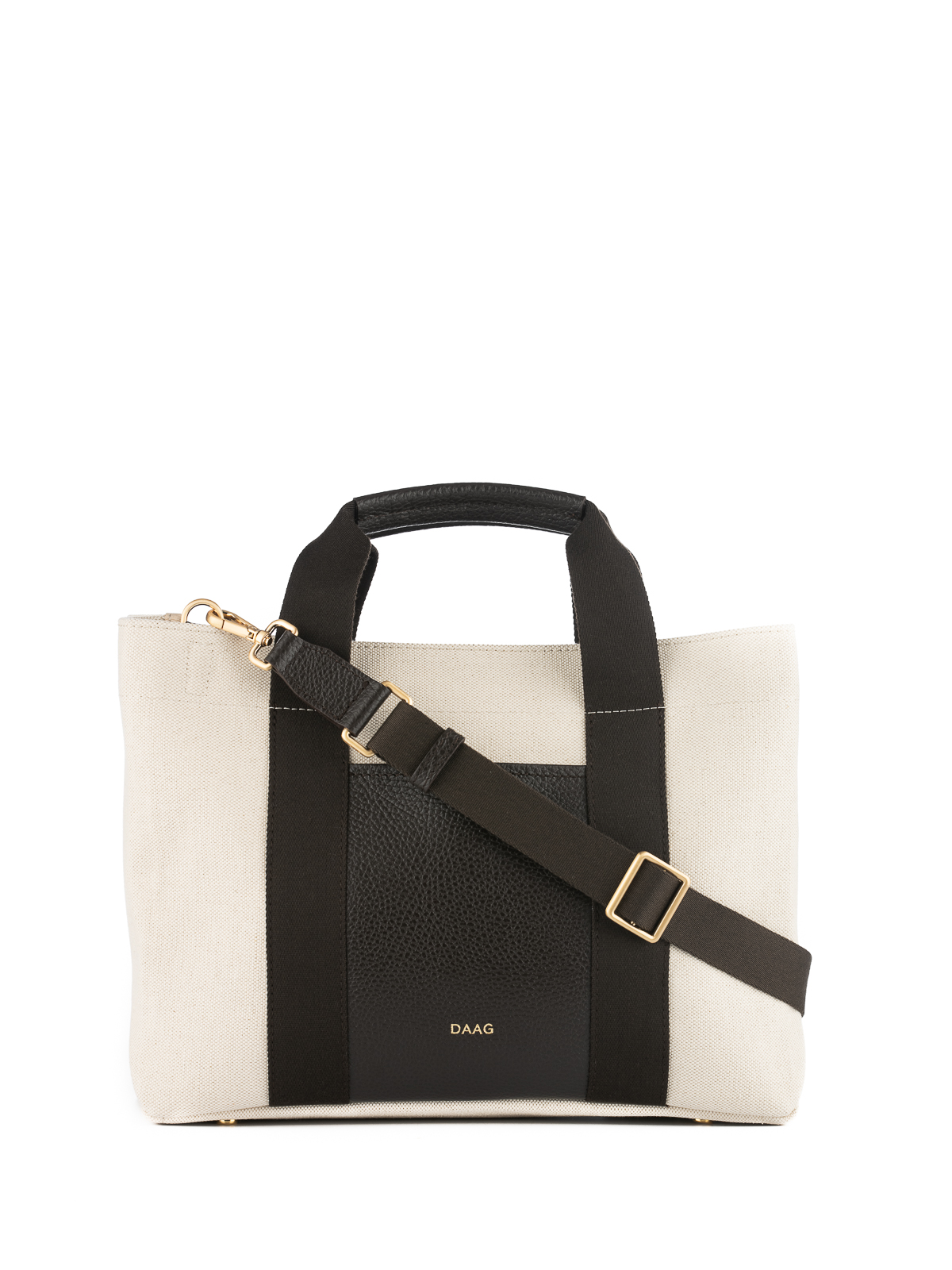 OIA ciemny brąz beżowa tkanina tote bag damska shopperka.jpg