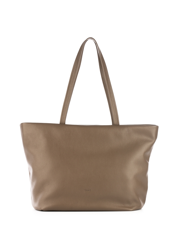 EMILIA taupe skórzana torba shopper damska shopperka.jpg