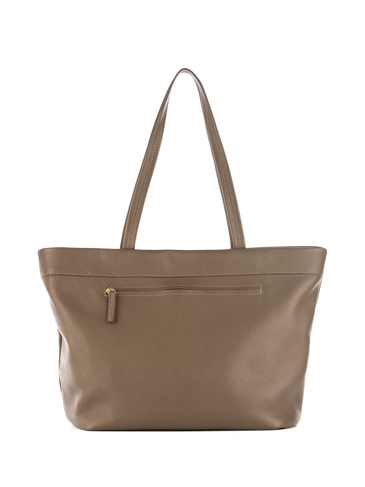 EMILIA taupe skórzana torba shopper damska shopperka.jpg