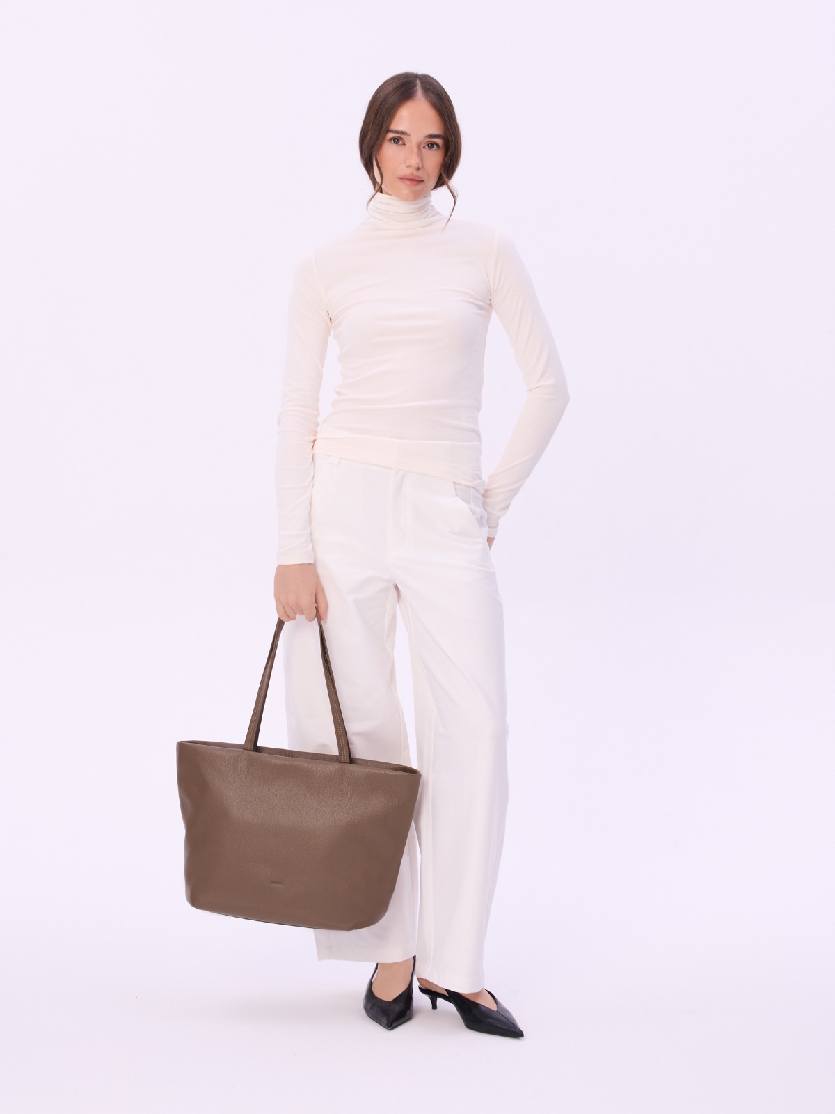 EMILIA taupe skórzana torba shopper damska shopperka.jpg